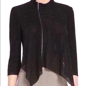 BCBG MAXAZRIA BRI BLACK CROPPED JACKET - SIZE XS